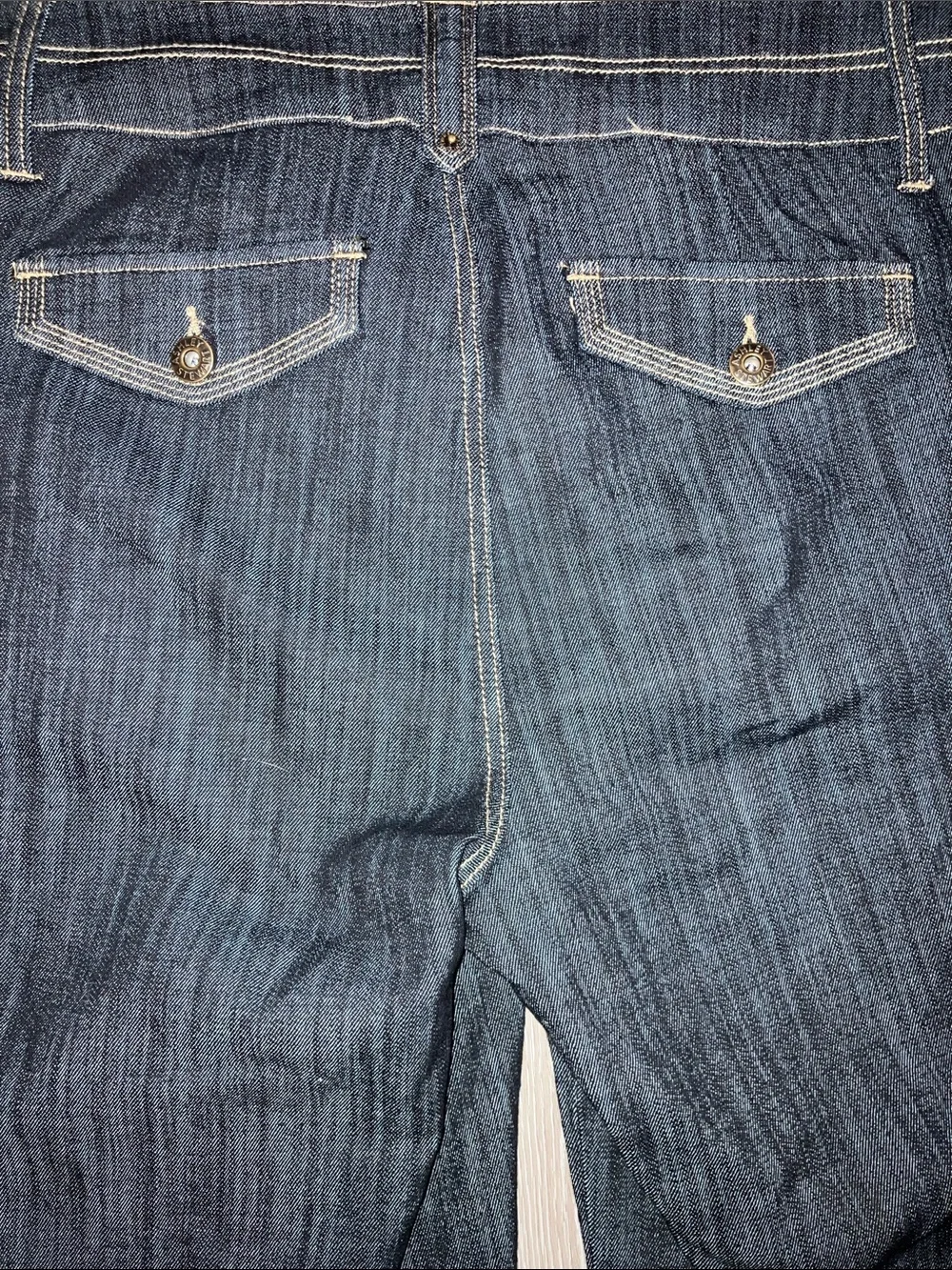 Ashley Stewart Dark Indigo Denim Bermuda Shorts